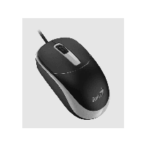Genius miš DX-123, USB,optički, 1200 dpi, 3 tipke, crno-sivi