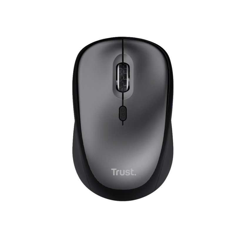 Trust Yvi+ Silent wireless miš,crni, sa tihim tipkama, 800-1600 dpi, optički, 4 tipke