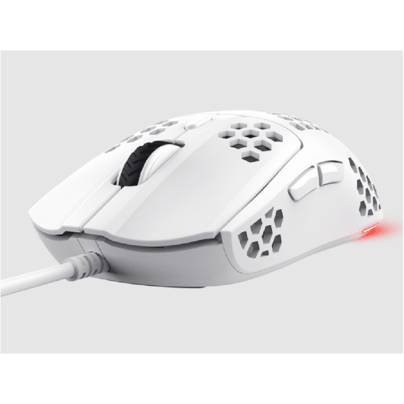 Trust GXT928 Helox RGB gamingmiš, ultra lagan, 6400 dpi,žičani, bijeli