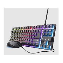 Trust GXT 798 2-u-1 gaming set, crni