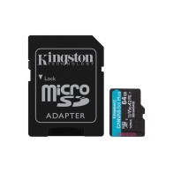 Kingston microSD 128GBCanvasGoPlus, Gen4r/w:200MB/s/160MB/s,with adapter