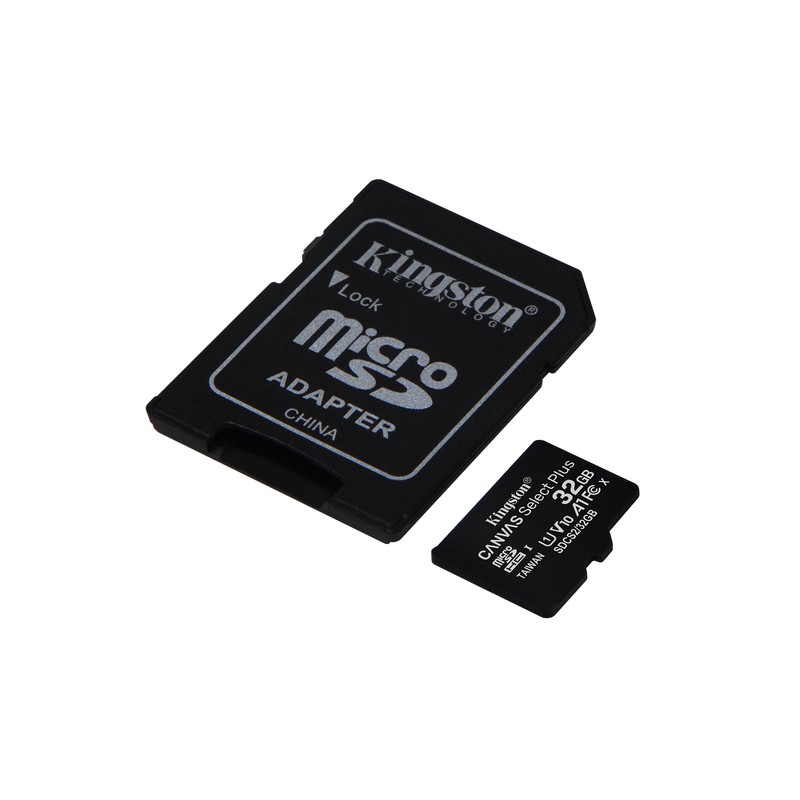 Kingston microSD 32GB Class 10Canvas Select PlusSD adapter100MBs Read,Class 10 UHS-I