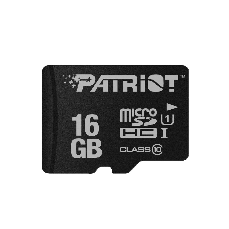Patriot microSD 16GBUHS-I, SDXC, U1, C10up to 80MB/s read