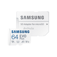 Samsung Micro SD 64GB EVO Plussa adapteromUp to 160MBs