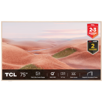 TCL 75"A300W NXTVISION 4K QLEDGoogle OS 144Hz VRR ART TVDolby Atmos Ambient mode HDMI 2.1