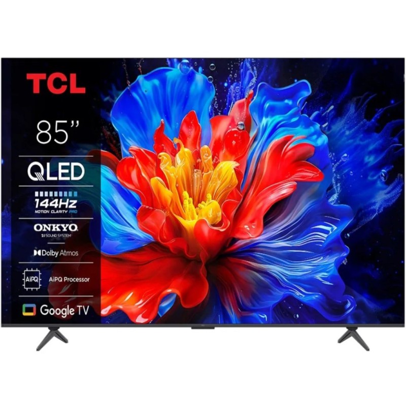 TCL 85"P8K 4K QLED TV 144HzGoogle TV Motion Clarity ProGame Master Onkyo 2.1