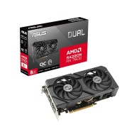 ASUS VGA DUAL-RX7600-O8G-EVO 8GB GDDR6, 128-bit, 3x DP, 1x HDMI