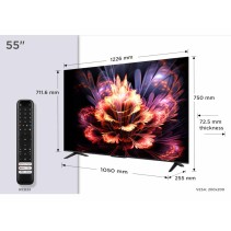TCL 55"V6C 4K TV Google OSHDR10 HVA Panel Motion ClarityDolby Audio AiPQ Processor