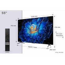 TCL 55"C6KS 4K QD-Mini LED TV60Hz Google TV Game MasterDolby Atmos Onkyo 2.1 HDR Premium
