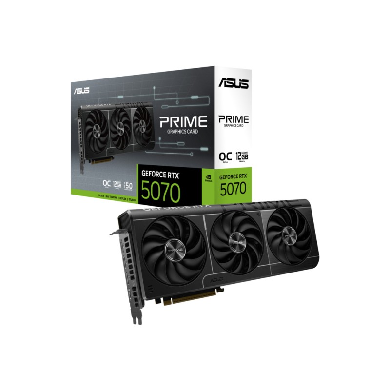 ASUS VGA PRIME-RTX5070-O12G12GB GDDR7, 192-bit,3x DP, 1x HDMI