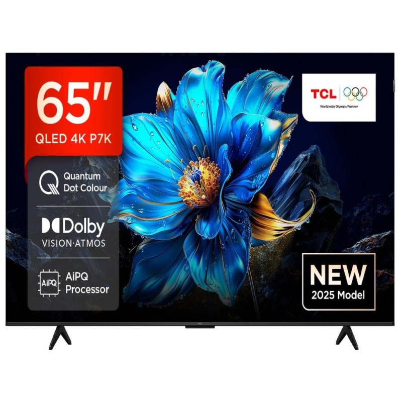 TCL 65"P7K 4K QLED TV 60HzGoogle TV HDR multi-formatHVA Panel Game Master Dolby Atmos