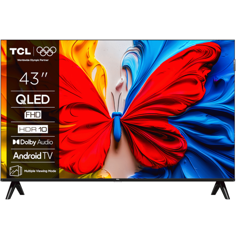 TCL 43in Full HD QLED TV 60Hz Android TV 43S5K