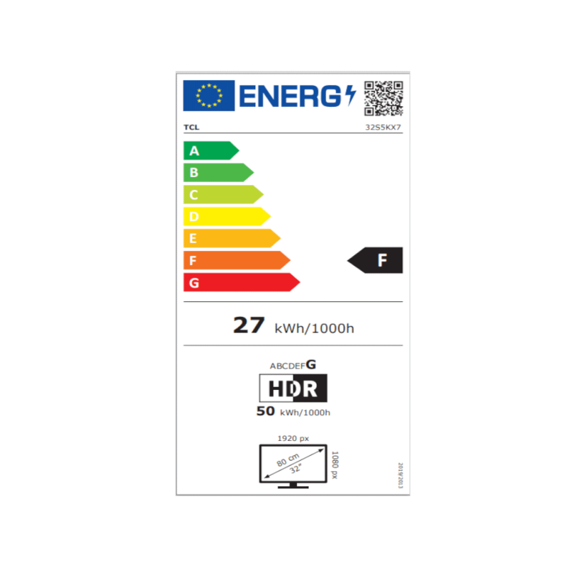 TCL 32"S5K FHD QLED TV60 Hz HDR 10 Android TVDolby Digital Plus