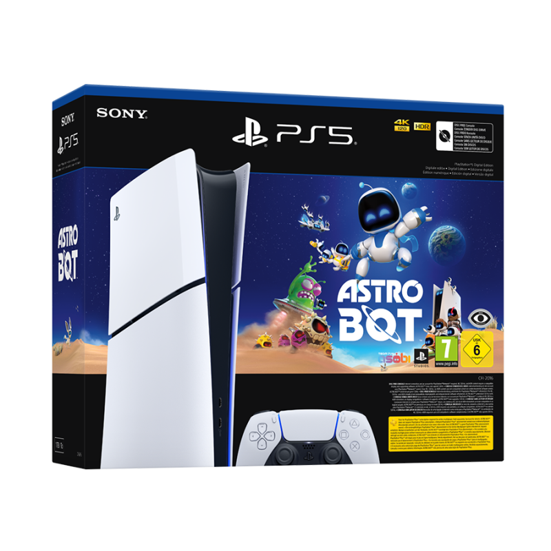 PlayStation 5 Slim D+Astro BotDigital Edition D chassisPS5+Astro Bot VCH