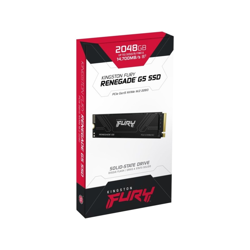 Kingston SSD 2TB NVMe M.2Fury Renegade, PCIe 5.0R/W : 14700/14000MB/s