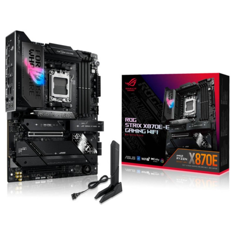 ASUS MB ROG STRIX X870E-EGaming Wifi, AM5, 4xDDR5,5x M.24xSATA,HDMI,13x USB, RAID,ATX
