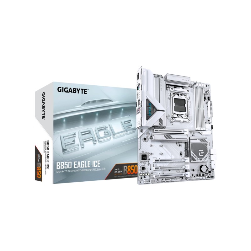 Gigabyte MB B850 Eagle Ice AM5 4xDDR5 3xM.2 4xSATA 8xUSB HDMI, DP USB Type-C, ATX