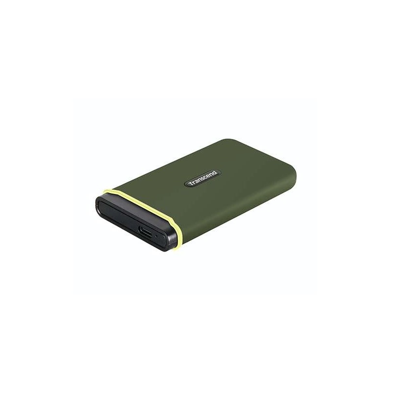 Transcend SSD 2TB PortableESD380C,Type C,USB 3.2rugged,anti-shock,military green