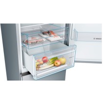Bosch KGN39VLEB – samostojeći No‑Frost hladnjak Serie 4, inox, 203 × 60 cm, 279 L, 86 L zamrzivač, 39 dB.