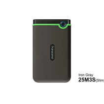 Transcend HDD 2TB StoreJet M3Portable,USB 3.1,anti-shock,Iron Gray