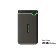 Transcend HDD 2TB StoreJet M3Portable,USB 3.1,anti-shock,Iron Gray