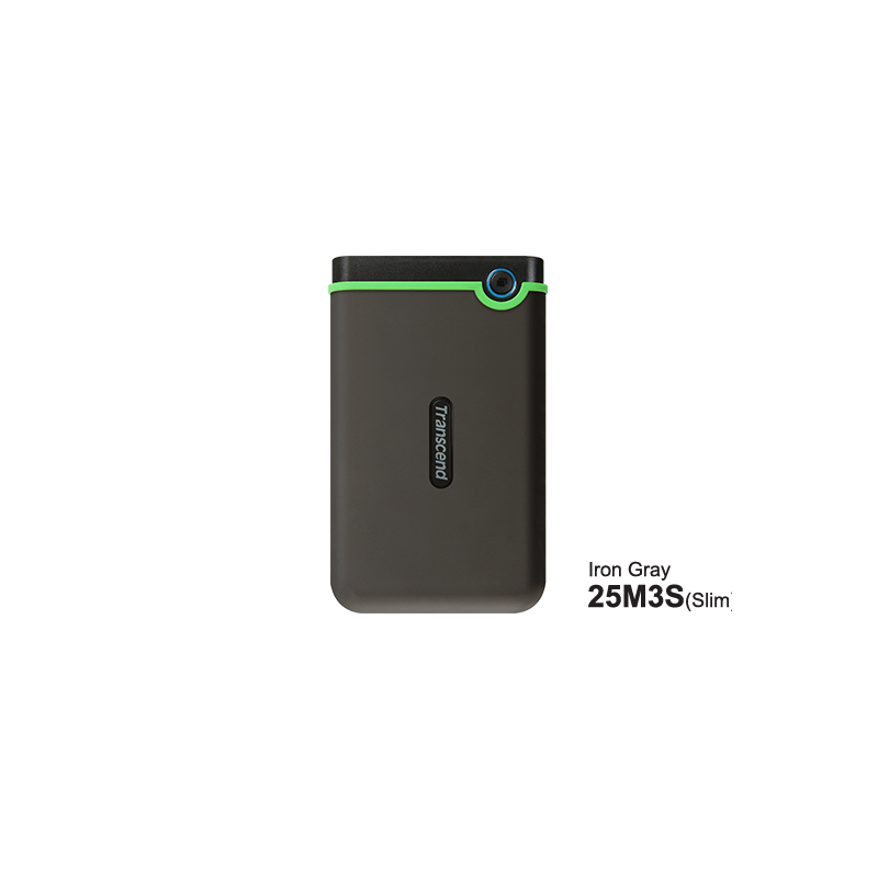 Transcend HDD 2TB StoreJet M3Portable,USB 3.1,anti-shock,Iron Gray