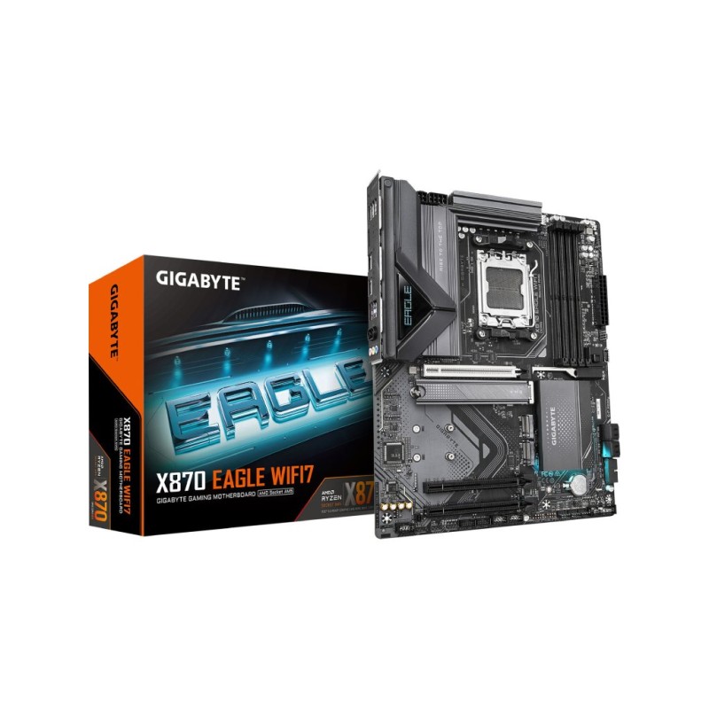 Gigabyte MB X870 Eagle WIFI7AM5 4xDDR5 3xM.2 4xSATA8xUSB WIFI 7 ATX RAID