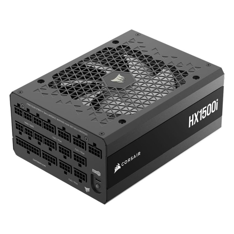 Corsair PSU HX1500i PlatinumFully Modular, 12V-2x6, 8xSATA5xPCIe, ATX 3.1, PCIe 5.1, 50-series