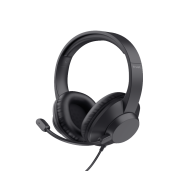 Trust Ayda MAX USB slušalice,over-head, žičane, USB-C,USB-A, stereo, crne
