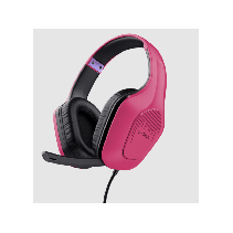 Trust GXT 415P Zirox gaming slušalice – žičane, pink, 200 cm kabel, 3,5 mm, over‑ear s mikrofonom