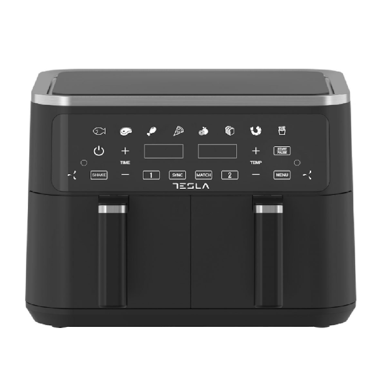 Tesla AirFryer AF900BSD – 900 W, 2.5 L kapacitet, 9 programa, LED zaslon
