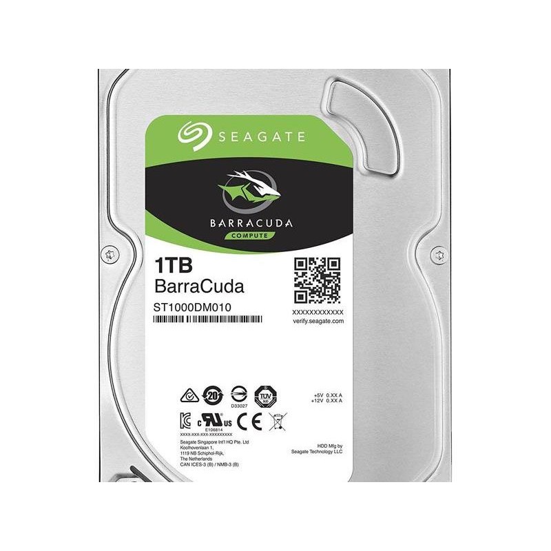 Seagate ST1000DM010-P Barracuda 1 TB SATA III 7200 RPM 64 MB cache – 12 mj. garancije