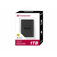 Transcend 1TB Portable SSD ESD270C – USB‑C, USB 3.1, Crna