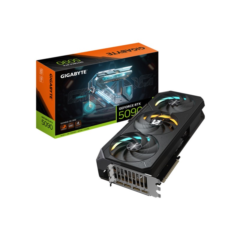 Gigabyte RTX 5090 Gaming OC 32 GB GDDR7, 512‑bit, 3×DisplayPort, 1×HDMI