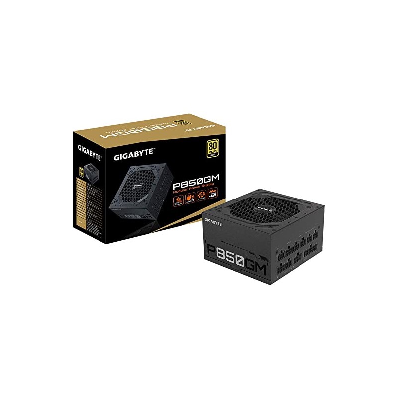 Gigabyte PSU 850W Gold Modular80+ GOLD Fully Modular8xSATA,4xPCIe 6+2 Pin, 1xFloppy