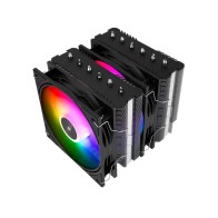 Inter-Tech PA120 SE ARGB 1700 – 120 mm crni A‑RGB CPU hladnjak, 1700 RPM, kompatibilan s Intel i AMD platformama