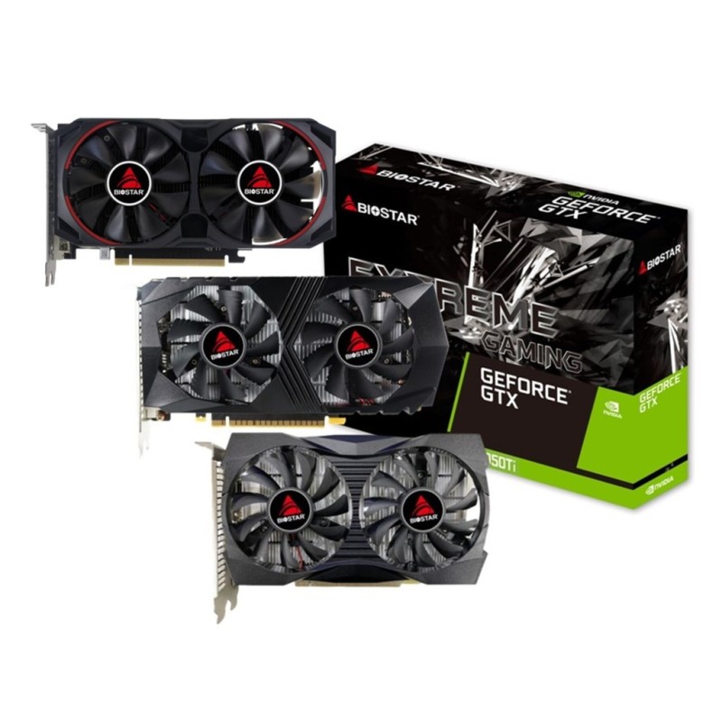 Gainward GeForce GTX 1050 Ti 4 GB GDDR5, 128‑bit, 1× DVI, 1× DP, 1× HDMI
