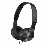 Sony MDR‑ZX310 crne in‑ear slušalice – 9 mm driver, mikrofon, daljinski upravljač, lagane i udobne