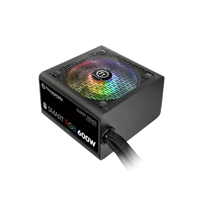 Thermaltake PSU Smart RGB 600w82-86% efficiency, ATX120mm Fan