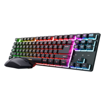 Trust GXT832 Thado WRLS KB&M set – crna gaming tipkovnica + miš, meko tipkanje, RGB osvjetljenje, lokalizirano BIH.
