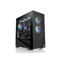 Thermaltake Divider 370 ARGB Mid‑tower kućište s temperiranim staklom i 3 x 120 mm ARGB PWM ventilatora.