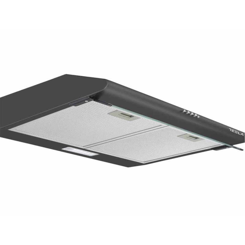 Tesla DB600AB Aspirator – crna, 60 cm, 350 m³/h, 64 dB, 2‑stupanjski pročišćivač