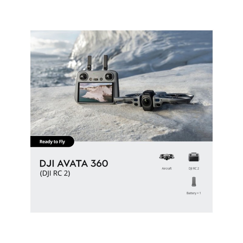 DJI Avata 360 – DJI RC 2 kontroler, 4K kamera, 3‑osni gimbal stabilizator.