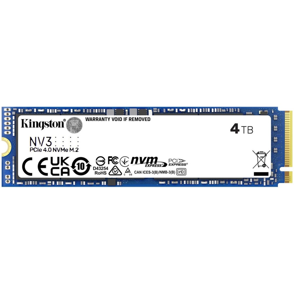 Kingston 4TB NVMe SSD - 6000/5000 MB/s SNV3S/4000G