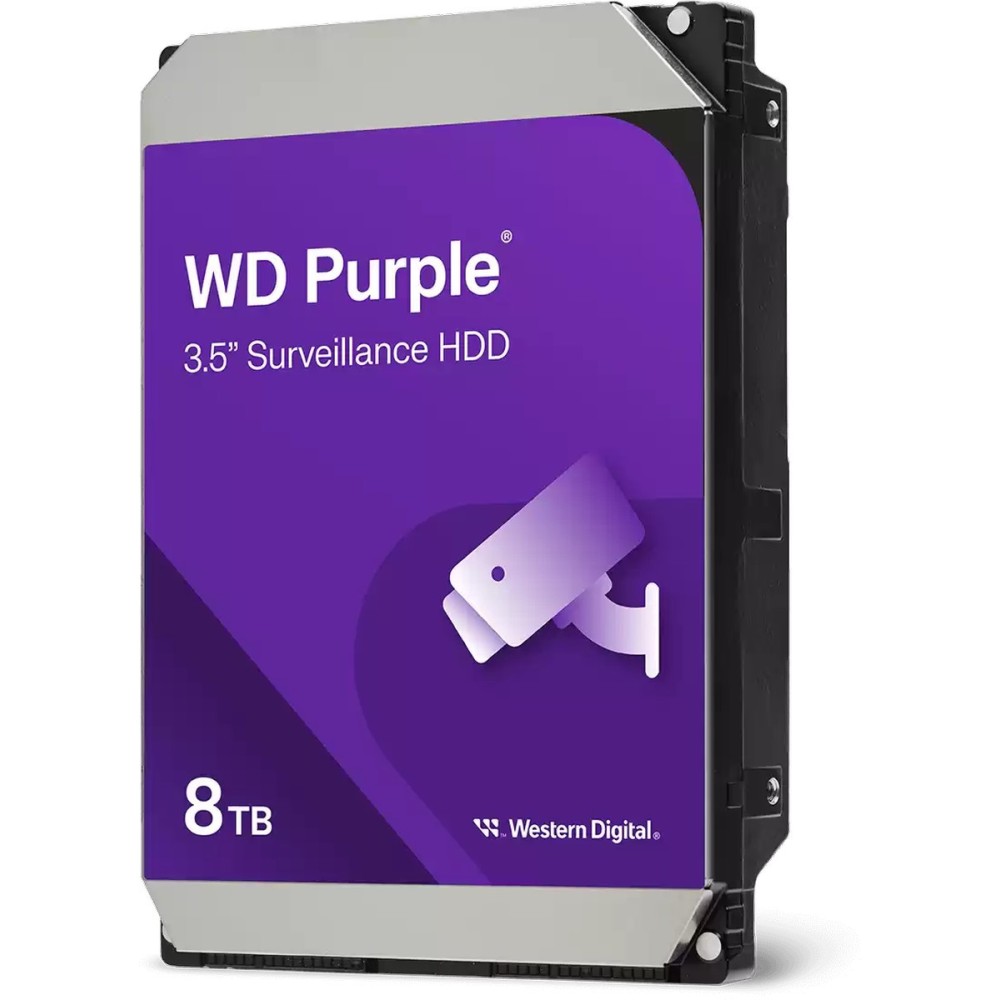WD Purple 8TB HDD za video nadzor, 256 MB cache WD85PURZ