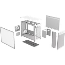 ASUS Prime AP201 MicroATX Tempered Glass White kućište
