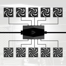 Arctic Case Fan Hub Razvodnik za do 10 PWM Ventilatora